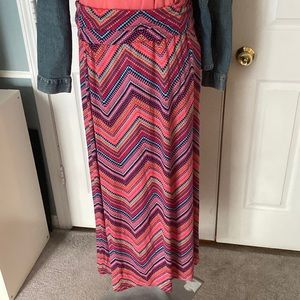 Cynthia Rowley Explosion of Color Knit Maxi Skirt